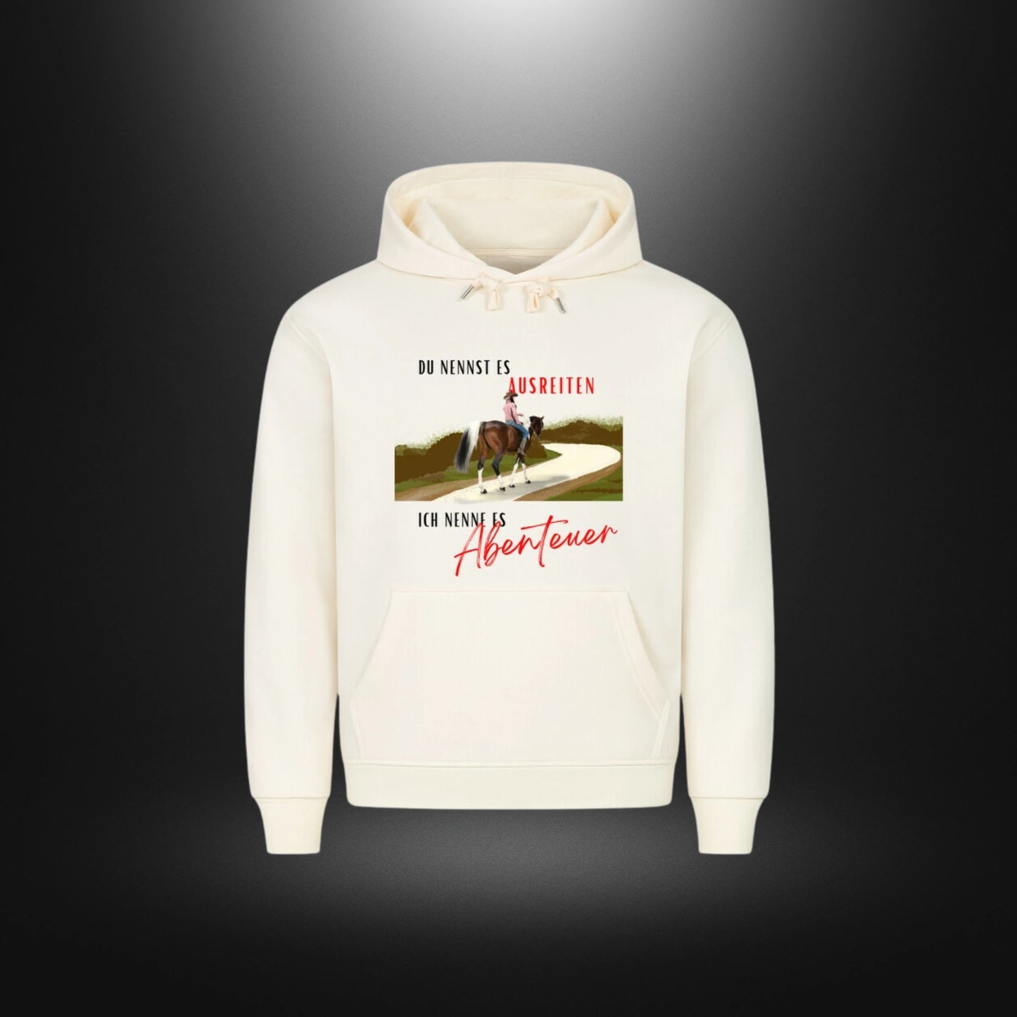HigherBlanks Premium Hoodie - DU NENNST ES AUSREITEN ICH NENNE ES Abenteuer