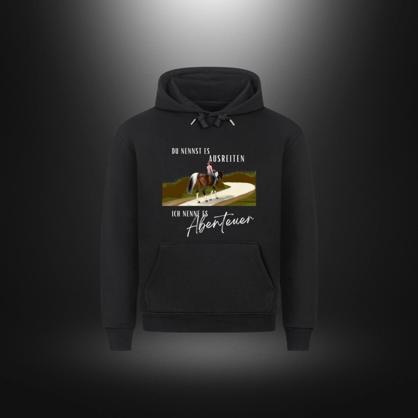 HigherBlanks Premium Hoodie - DU NENNST ES AUSREITEN ICH NENNE ES Abenteuer