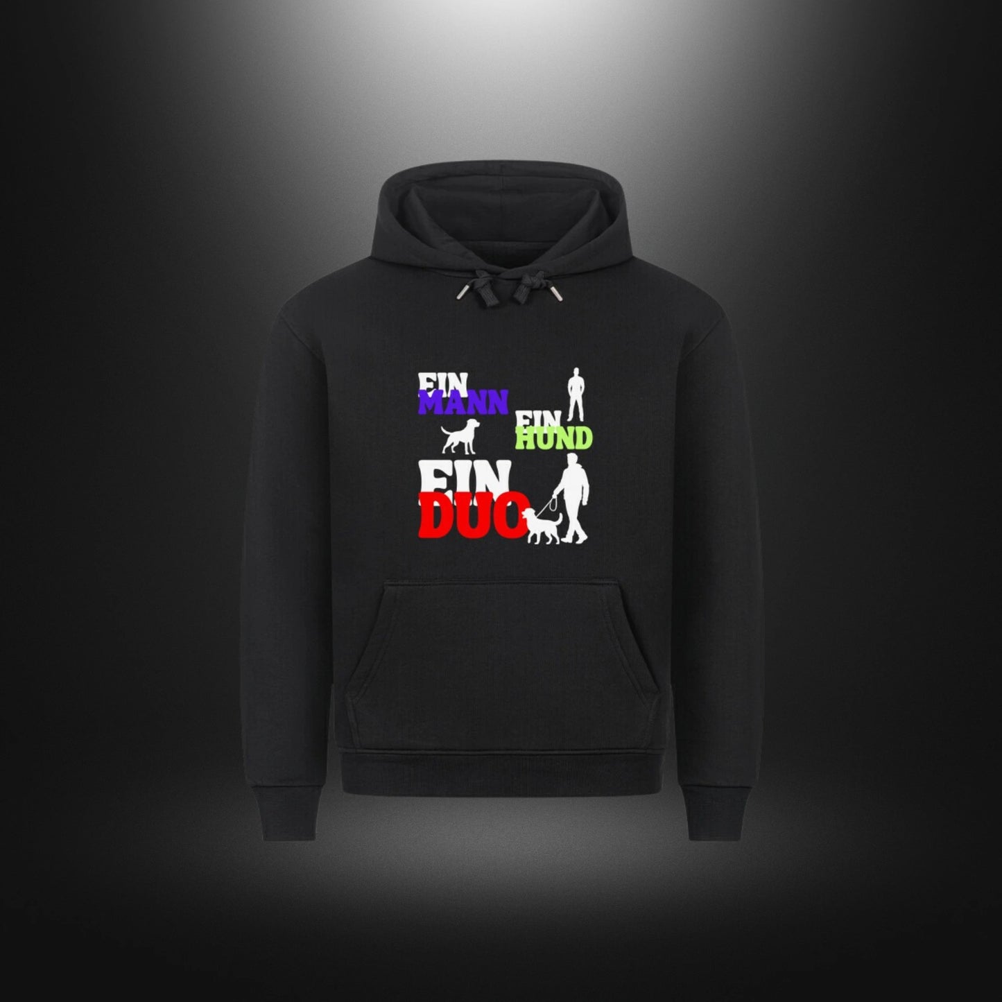 HigherBlanks Premium Hoodie - EIN MANN EIN HUND EIN DUO
