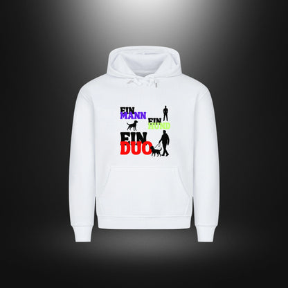 HigherBlanks Premium Hoodie - EIN MANN EIN HUND EIN DUO