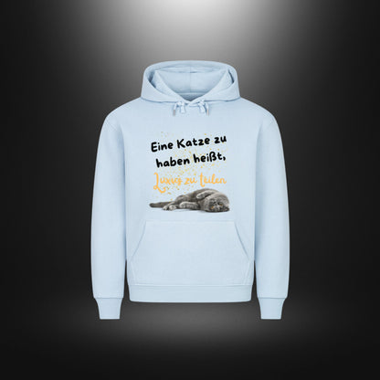 HigherBlanks Premium Hoodie - Eine Katze zu haben heißt, Luxus zu teilen