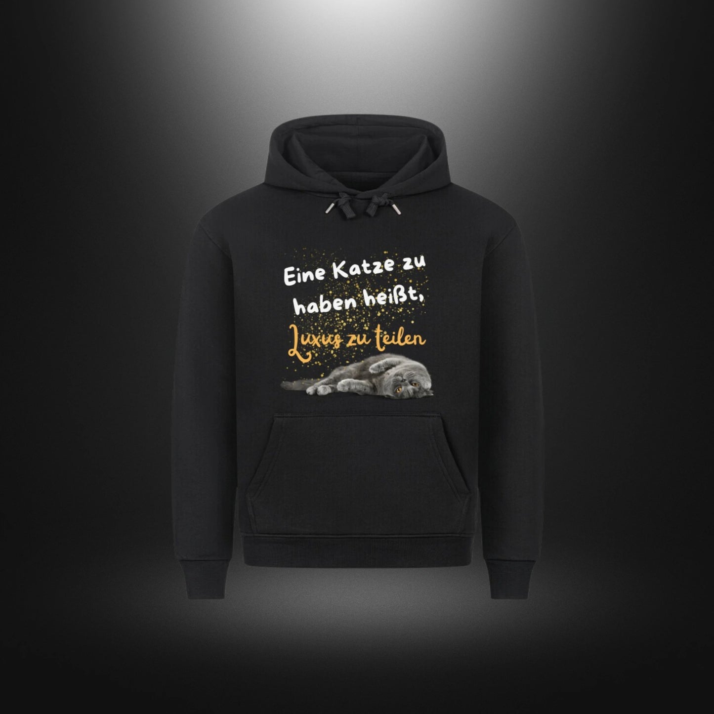 HigherBlanks Premium Hoodie - Eine Katze zu haben heißt, Luxus zu teilen