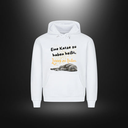 HigherBlanks Premium Hoodie - Eine Katze zu haben heißt, Luxus zu teilen
