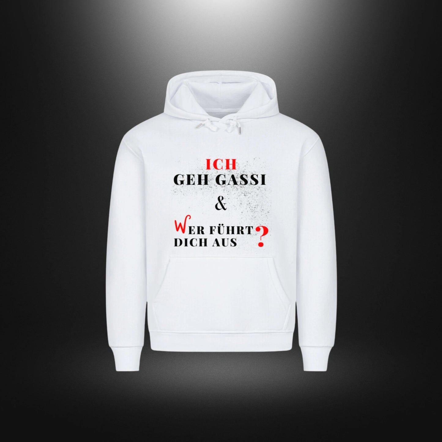 HigherBlanks Premium Hoodie - ICH GEH GASSI & WER FÜHRT DICH AUS ?