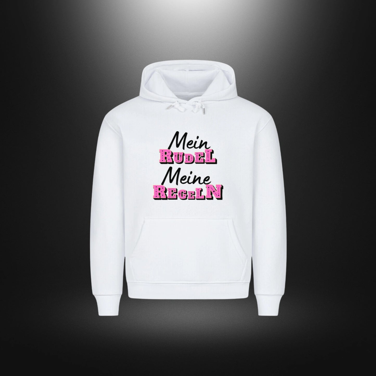 HigherBlanks Premium Hoodie - Mein RUDEL Meine REGELN W