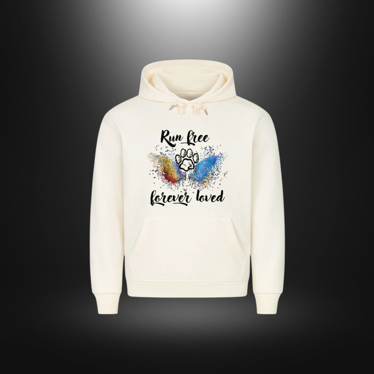 HigherBlanks Premium Hoodie - Run free forever loved Hund