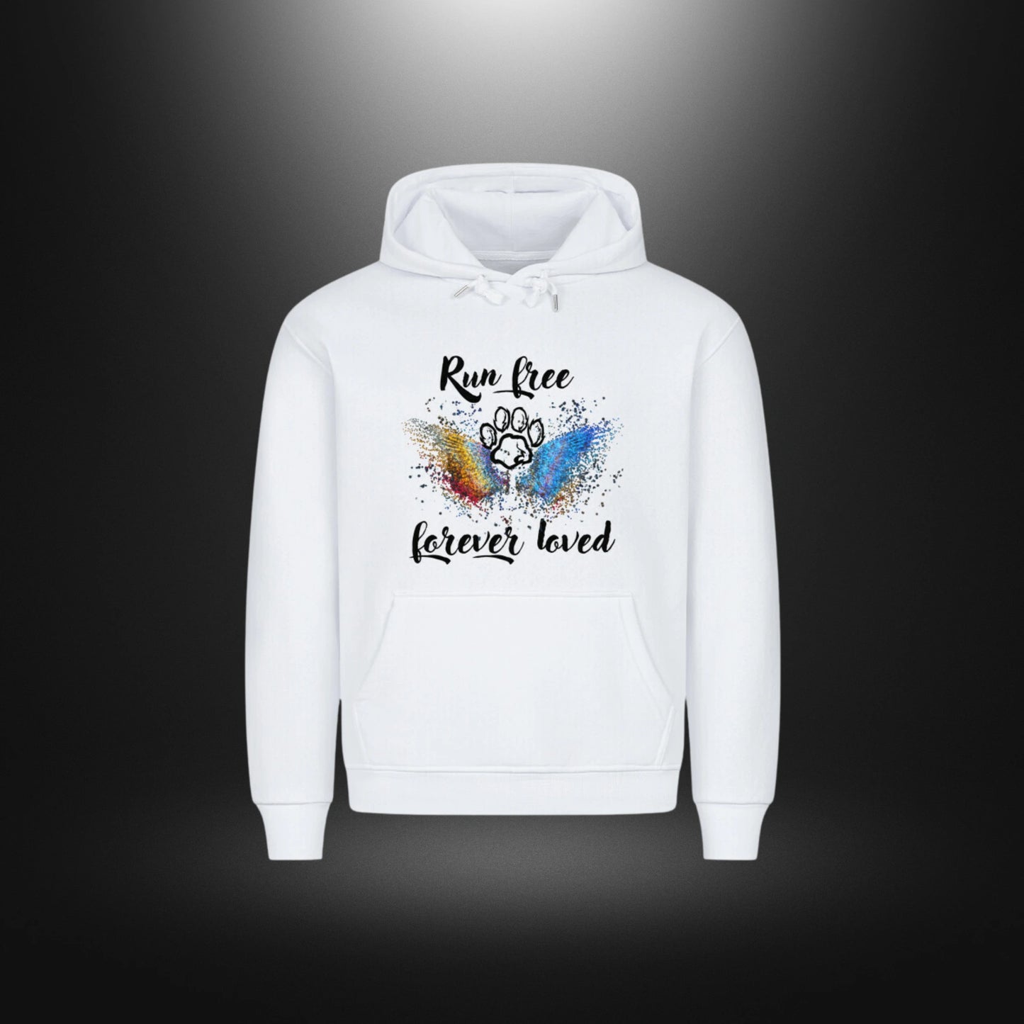 HigherBlanks Premium Hoodie - Run free forever loved Hund