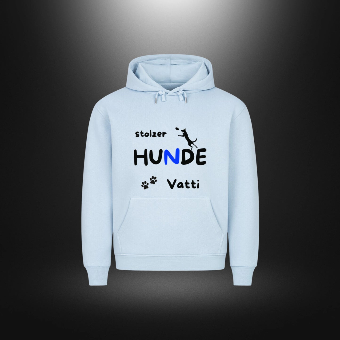 HigherBlanks Premium Hoodie - stolzer HUNDE Vatti