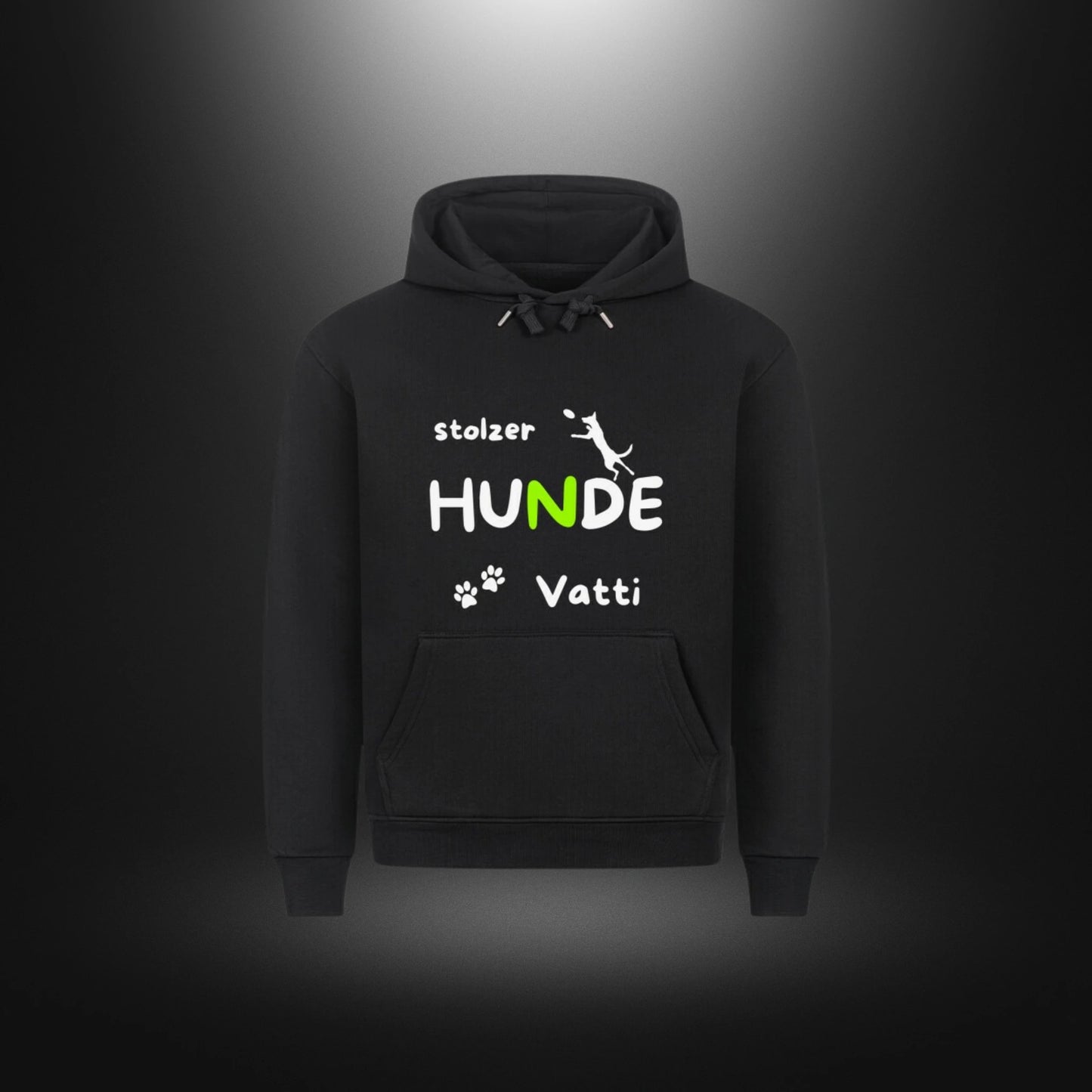 HigherBlanks Premium Hoodie - stolzer HUNDE Vatti