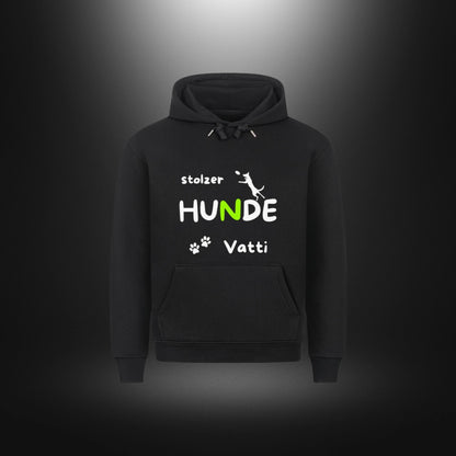 HigherBlanks Premium Hoodie - stolzer HUNDE Vatti
