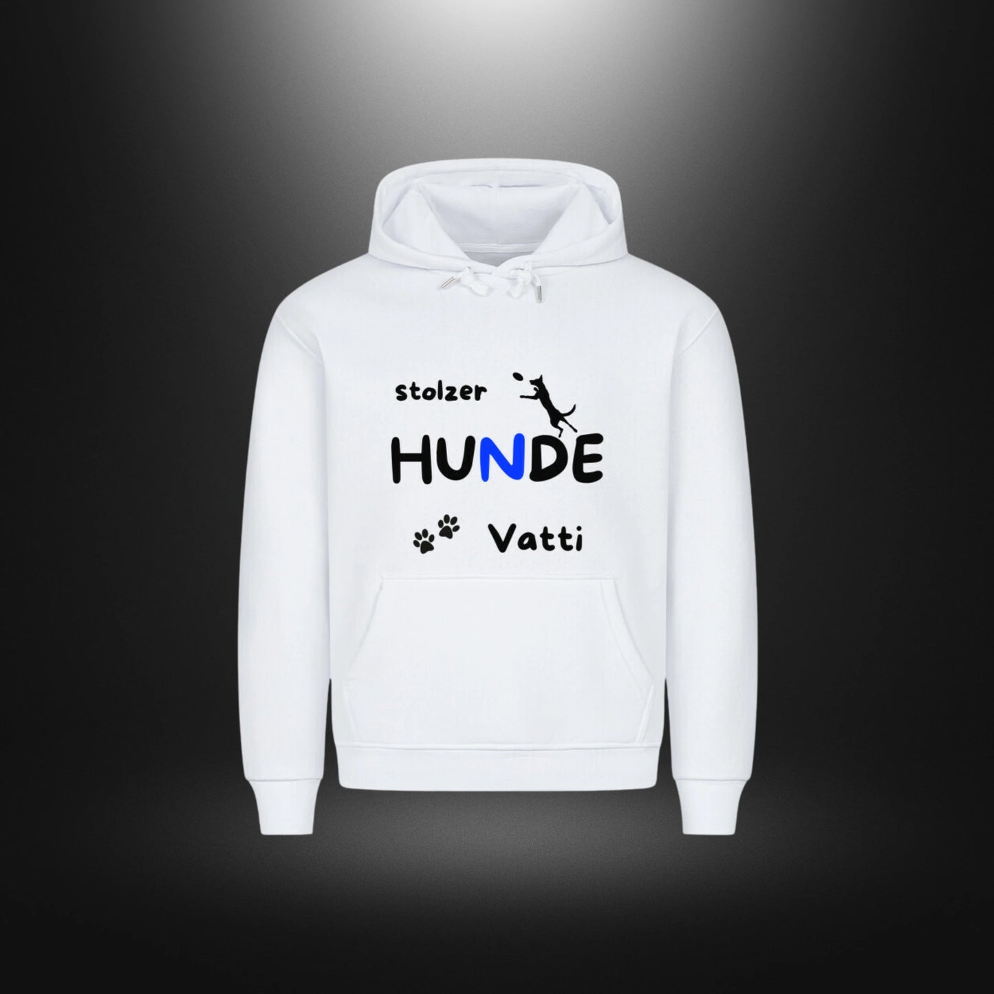 HigherBlanks Premium Hoodie - stolzer HUNDE Vatti