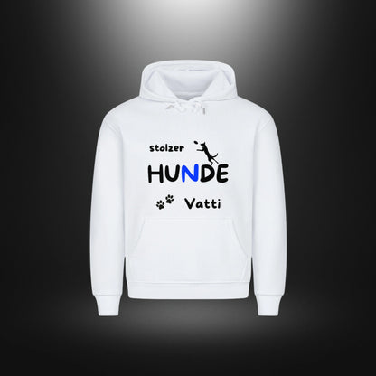 HigherBlanks Premium Hoodie - stolzer HUNDE Vatti
