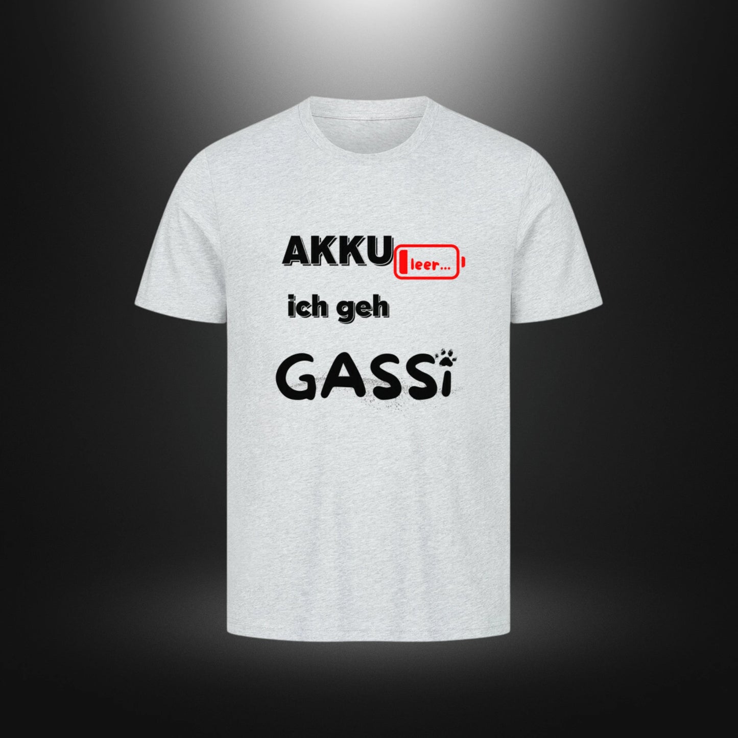 HigherBlanks Premium T-Shirt - AKKU leer .. ich geh GASSi