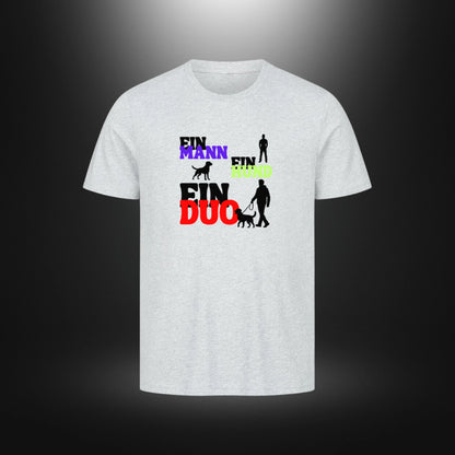 HigherBlanks Premium T-Shirt - EIN MANN EIN HUND EIN DUO