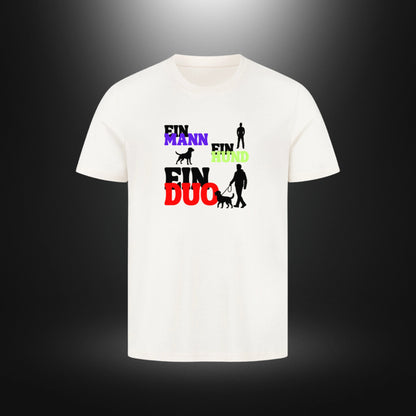 HigherBlanks Premium T-Shirt - EIN MANN EIN HUND EIN DUO
