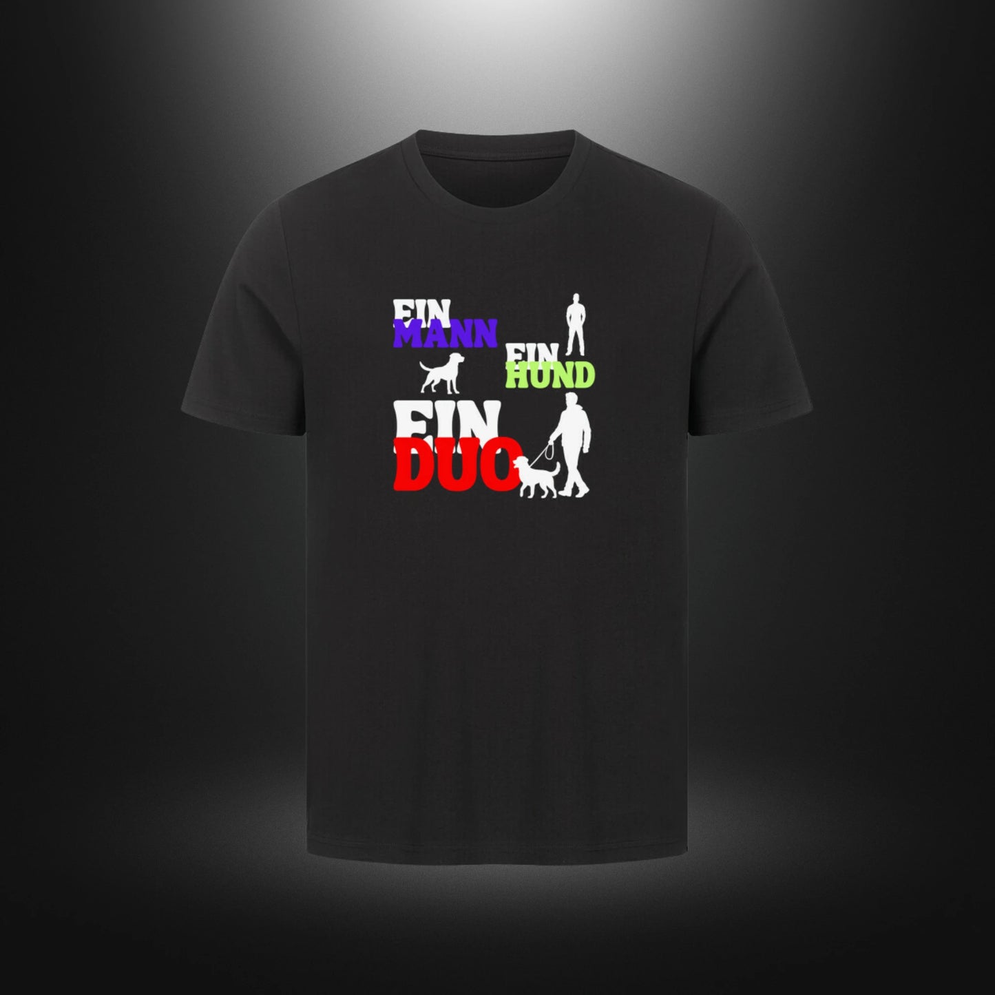 HigherBlanks Premium T-Shirt - EIN MANN EIN HUND EIN DUO