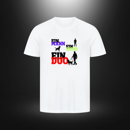 HigherBlanks Premium T-Shirt - EIN MANN EIN HUND EIN DUO