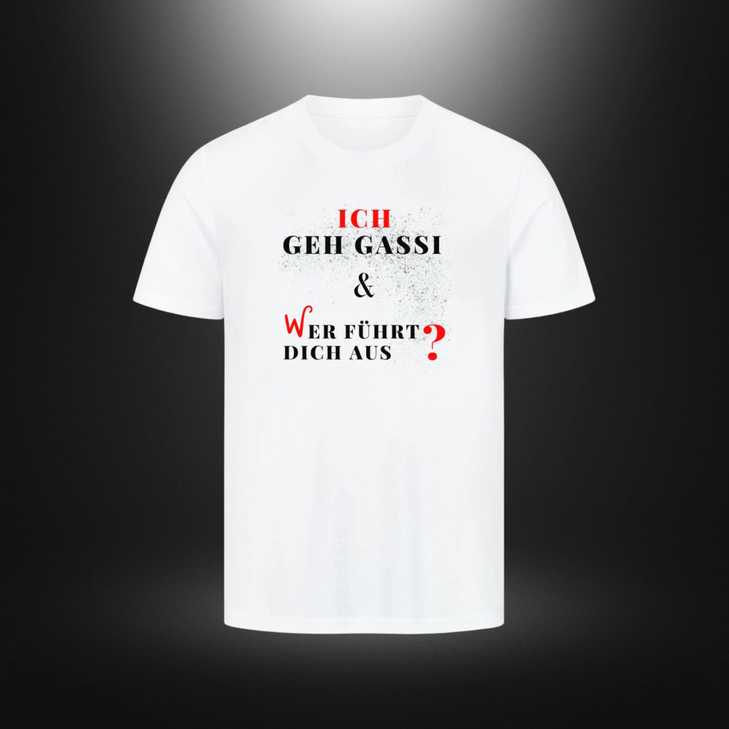 HigherBlanks Premium T-Shirt - ICH GEH GASSI & WER FÜHRT DICH AUS ?