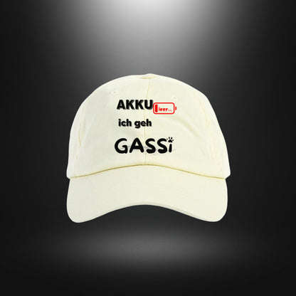 Dad Cap - AKKU leer ich geh GASSI