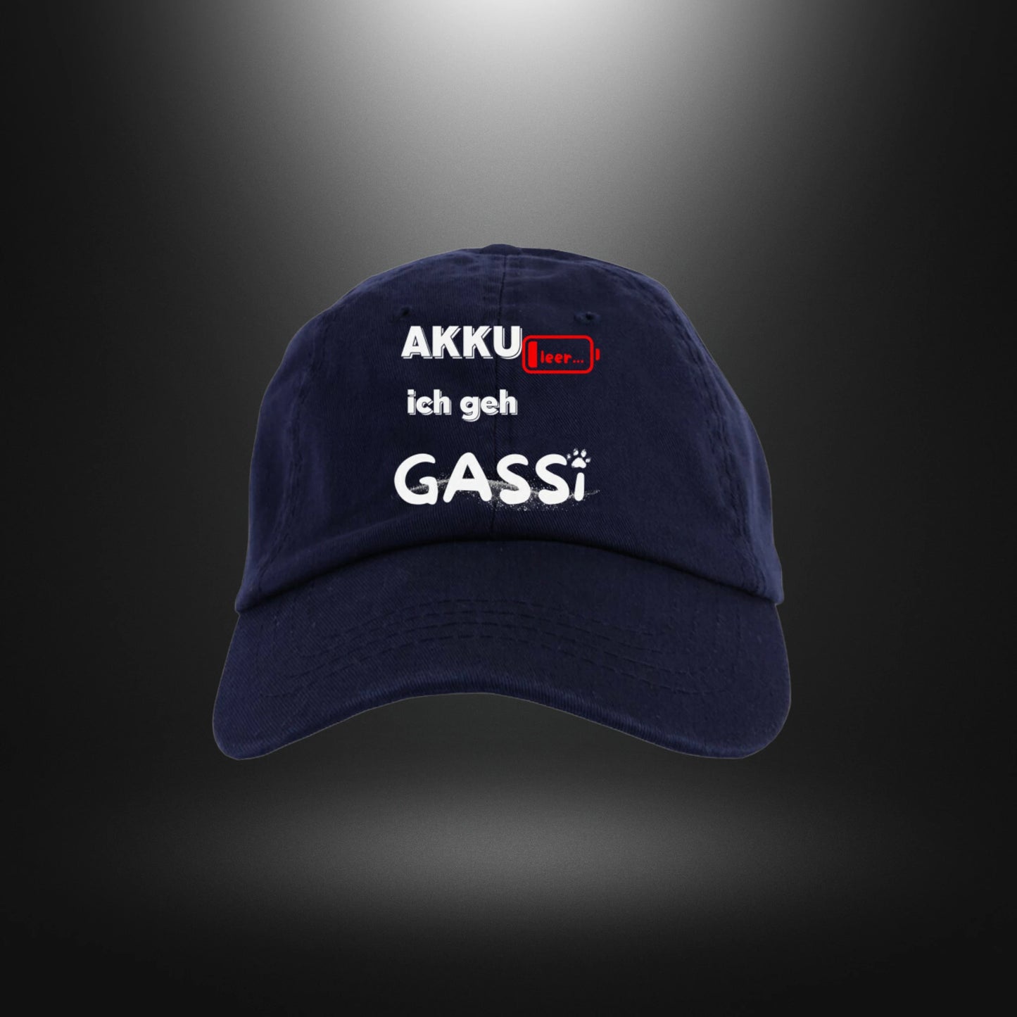 Dad Cap - AKKU leer ich geh GASSI