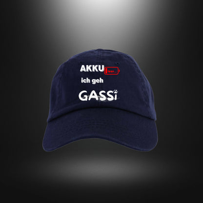 Dad Cap - AKKU leer ich geh GASSI