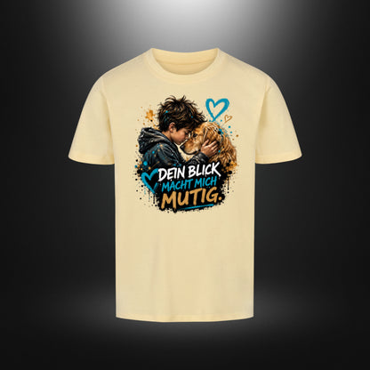 Premium Organic Kinder-T-Shirt DOG BOY Golden Retriever in Butter