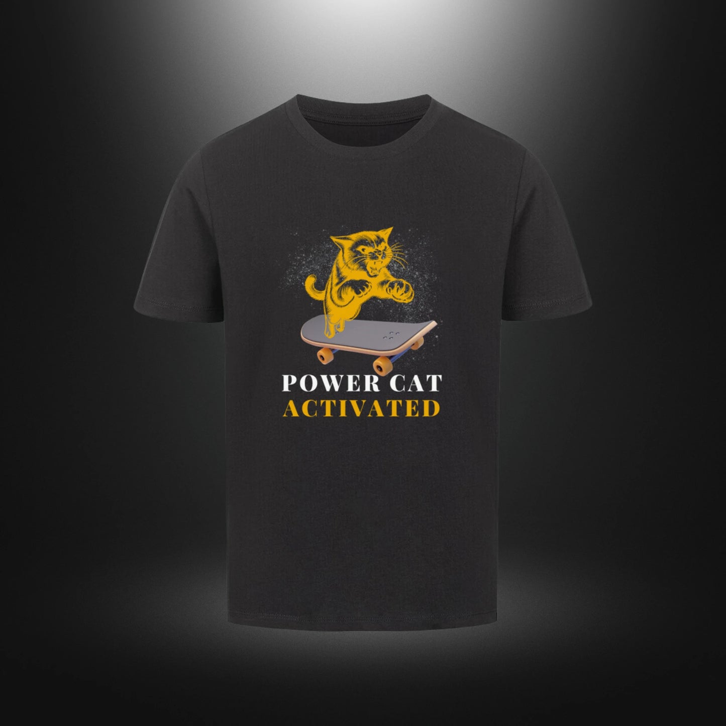 Premium Organic Shirt Kids - POWER CAT ACTIVATED - 3 bis 14 Jahre