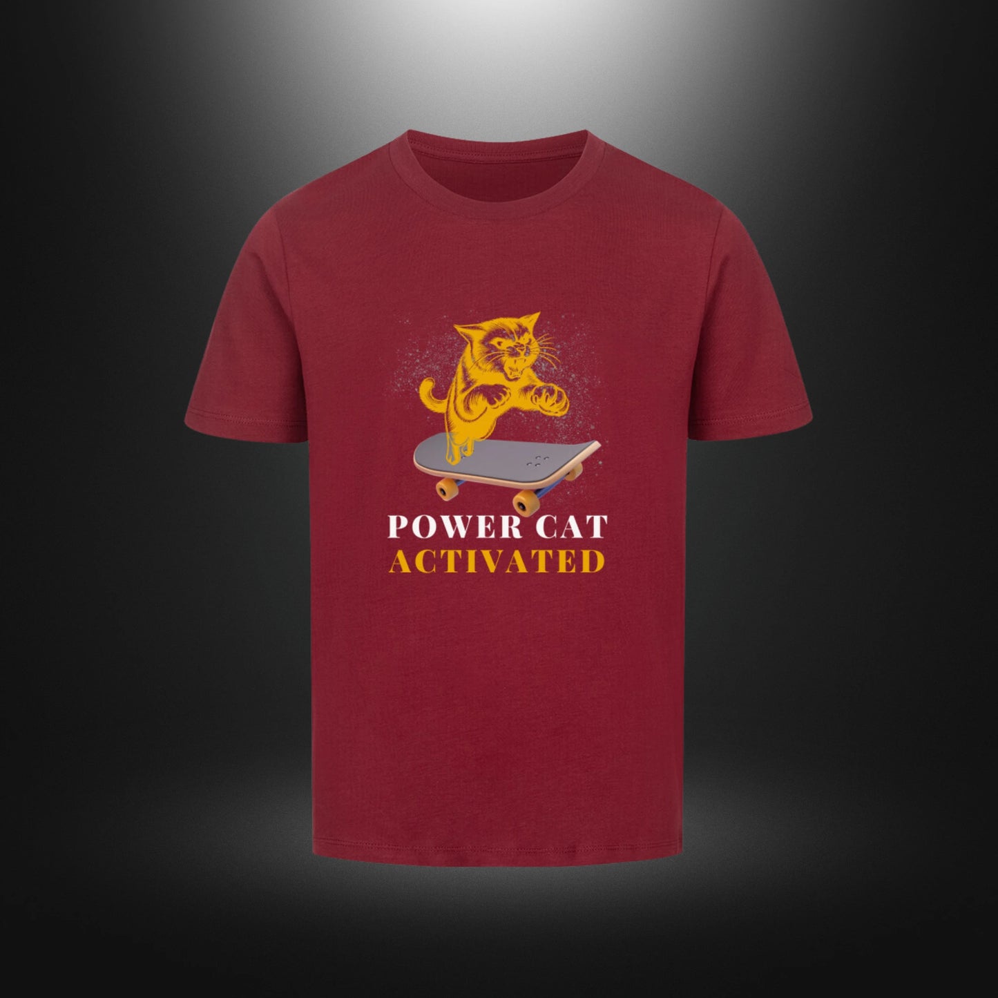 Premium Organic Shirt Kids - POWER CAT ACTIVATED - 3 bis 14 Jahre