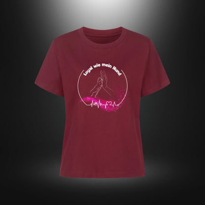 Premium Organic Shirt Women - Loyal wie mein Hund