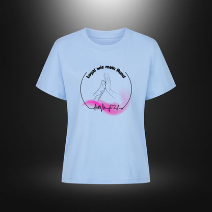 Premium Organic Shirt Women - Loyal wie mein Hund