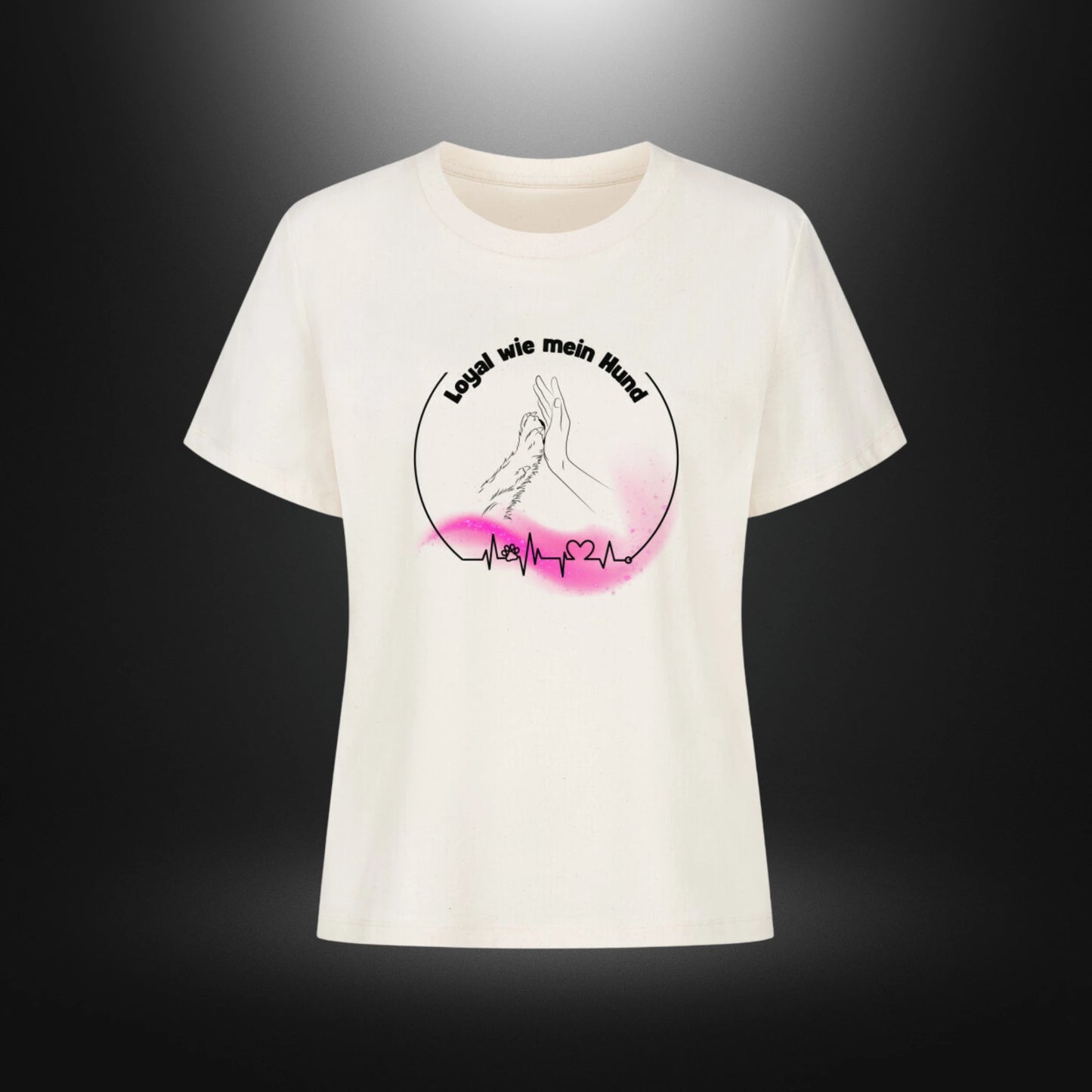 Premium Organic Shirt Women - Loyal wie mein Hund