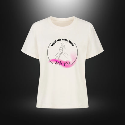 Premium Organic Shirt Women - Loyal wie mein Hund
