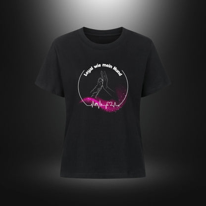 Premium Organic Shirt Women - Loyal wie mein Hund