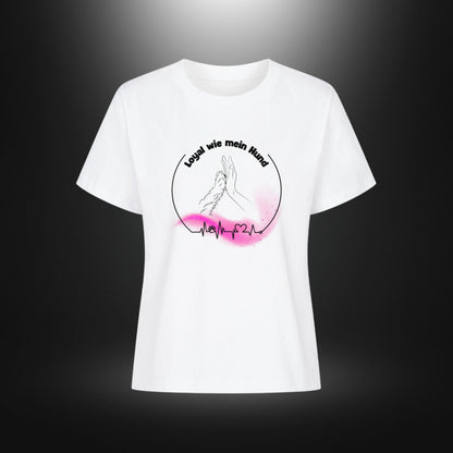 Premium Organic Shirt Women - Loyal wie mein Hund