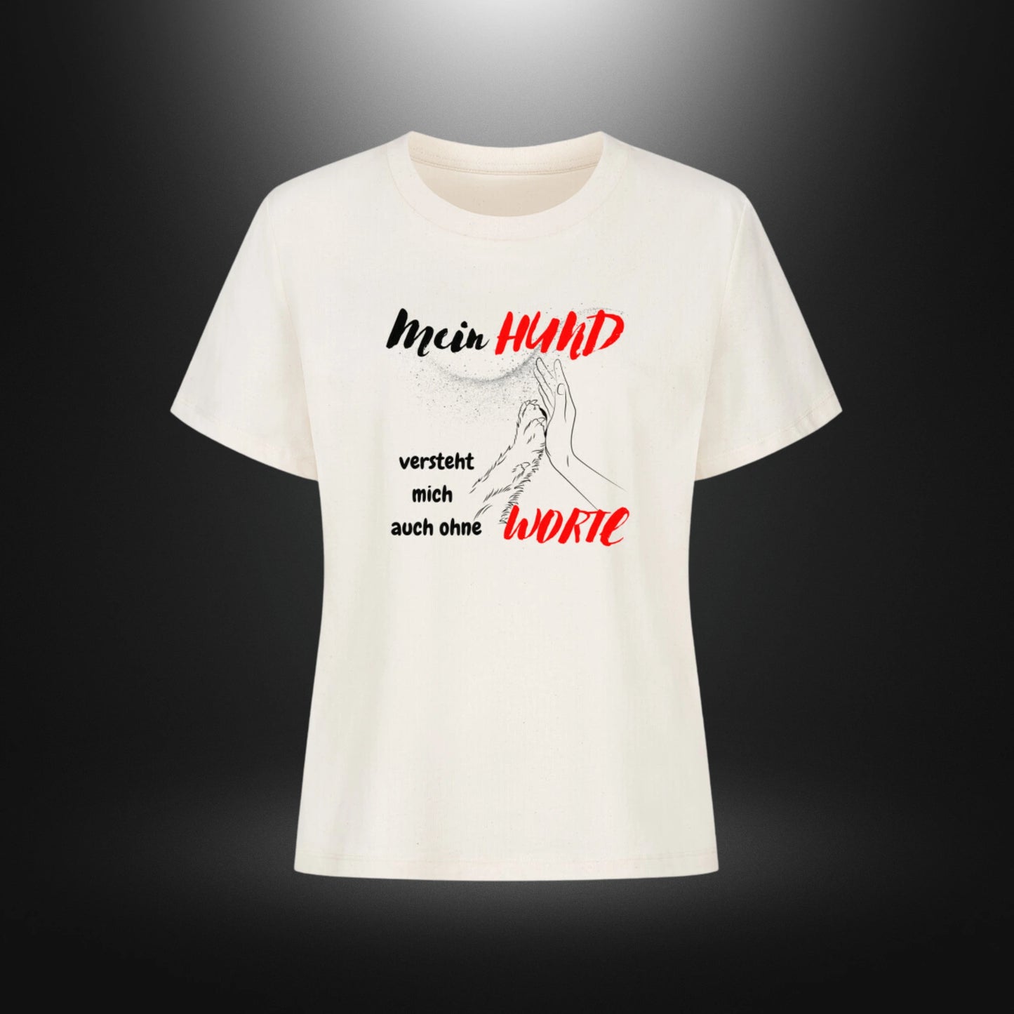 Premium Organic Shirt Women - Mein HUND versteht mich auch ohne WORTE