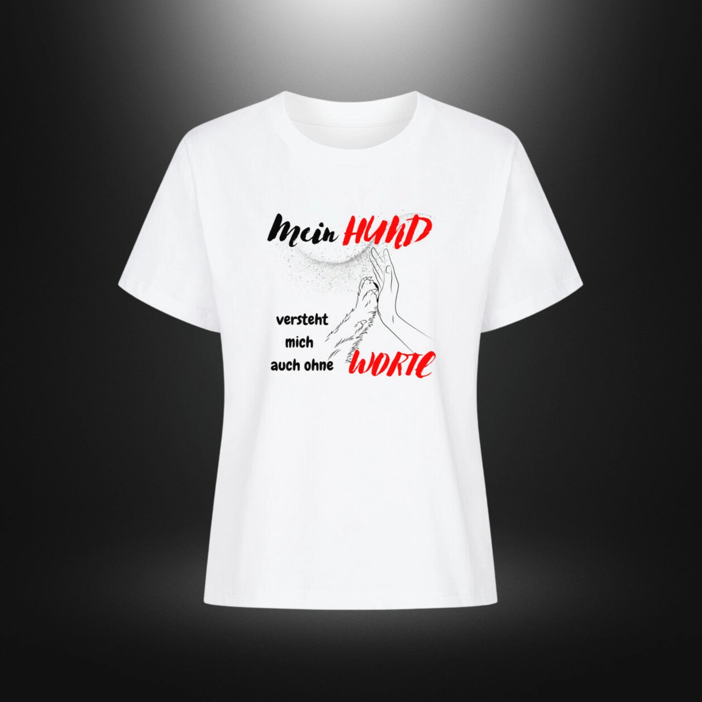 Premium Organic Shirt Women - Mein HUND versteht mich auch ohne WORTE