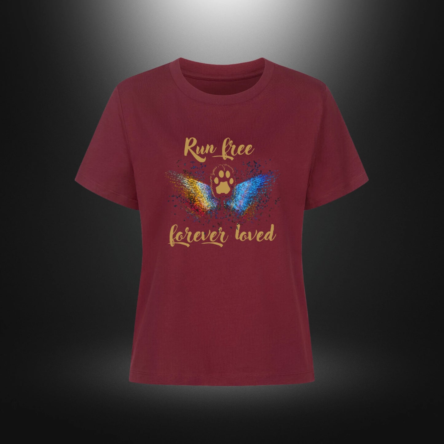 Premium Organic Shirt Women - Run free forever loved Katze
