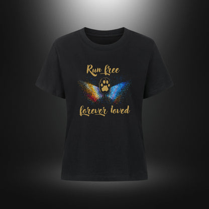 Premium Organic Shirt Women - Run free forever loved Katze