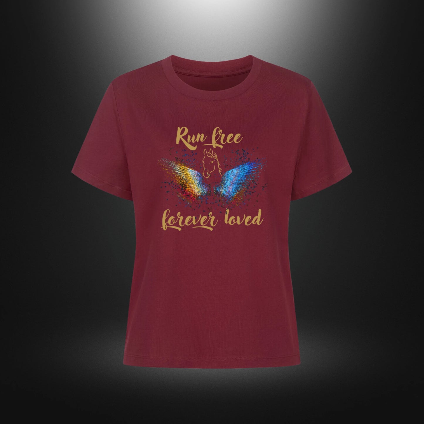 Premium Organic Shirt Women - Run free forever loved Pferd