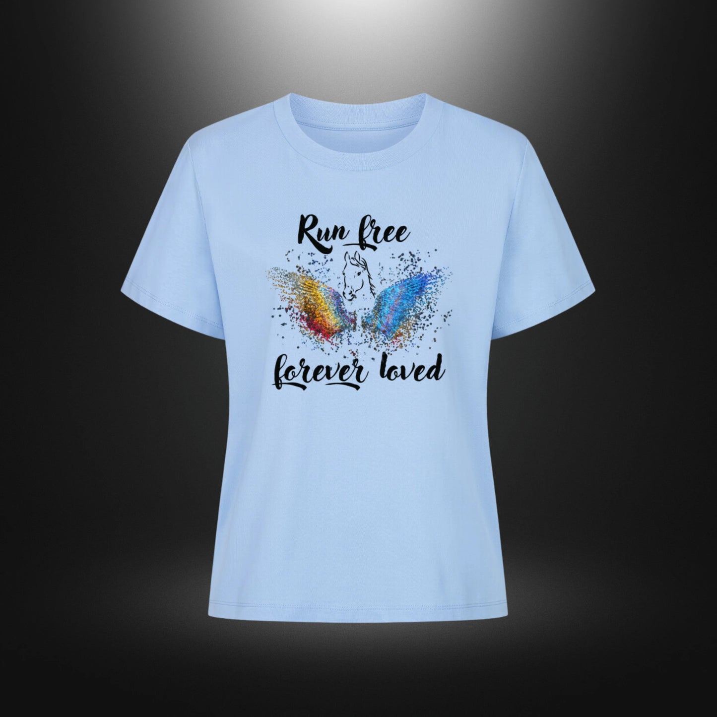 Premium Organic Shirt Women - Run free forever loved Pferd