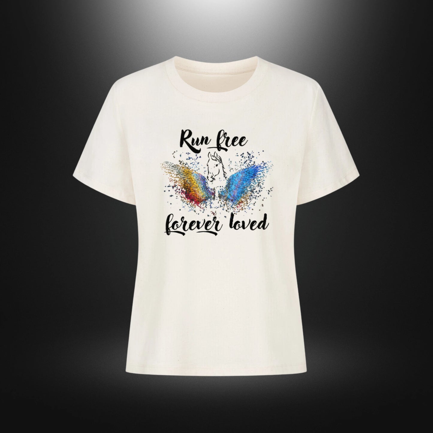 Premium Organic Shirt Women - Run free forever loved Pferd