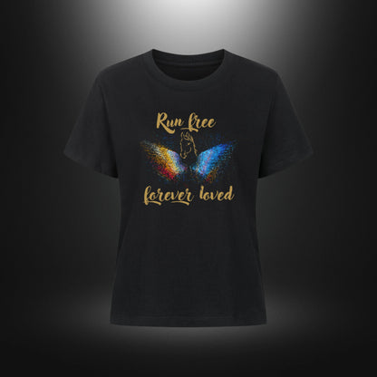 Premium Organic Shirt Women - Run free forever loved Pferd