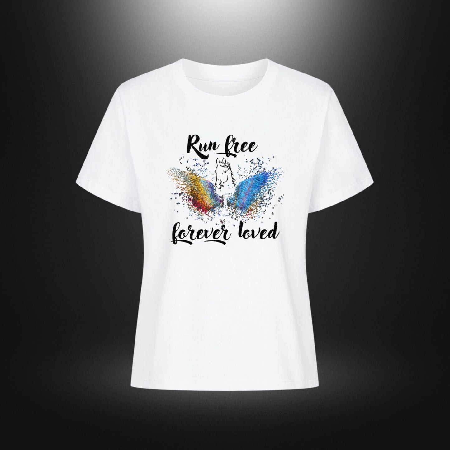 Premium Organic Shirt Women - Run free forever loved Pferd