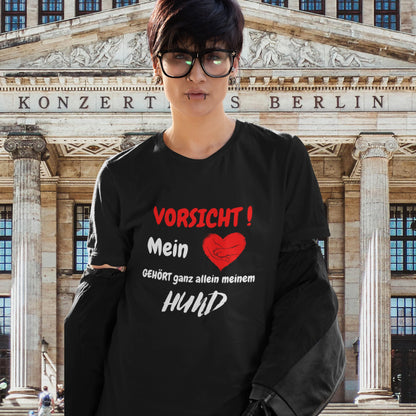 Premium Organic Shirt Women - VORSICHT ! Mein Herz GEHÖRT ganz allein meinem HUND