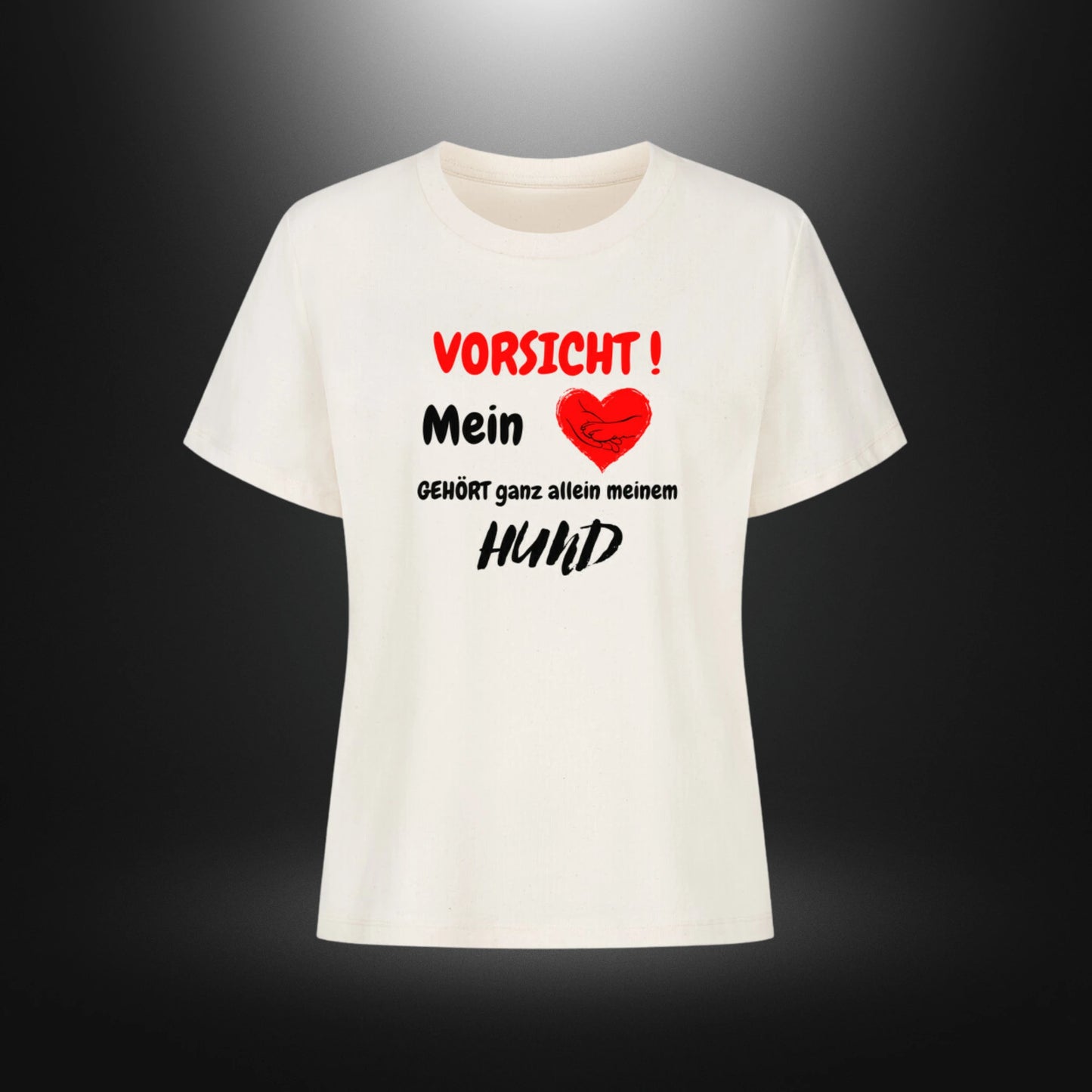 Premium Organic Shirt Women - VORSICHT ! Mein Herz GEHÖRT ganz allein meinem HUND