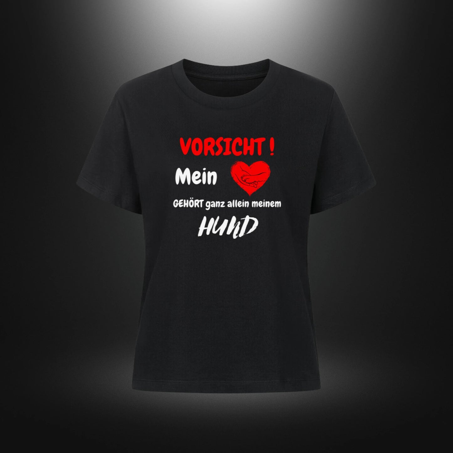 Premium Organic Shirt Women - VORSICHT ! Mein Herz GEHÖRT ganz allein meinem HUND