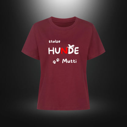Premium Organic Shirt Women - stolze HUNDE Mutti