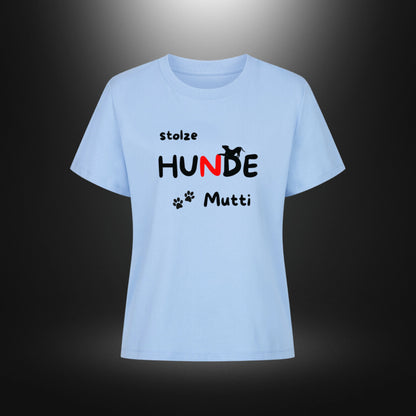 Premium Organic Shirt Women - stolze HUNDE Mutti