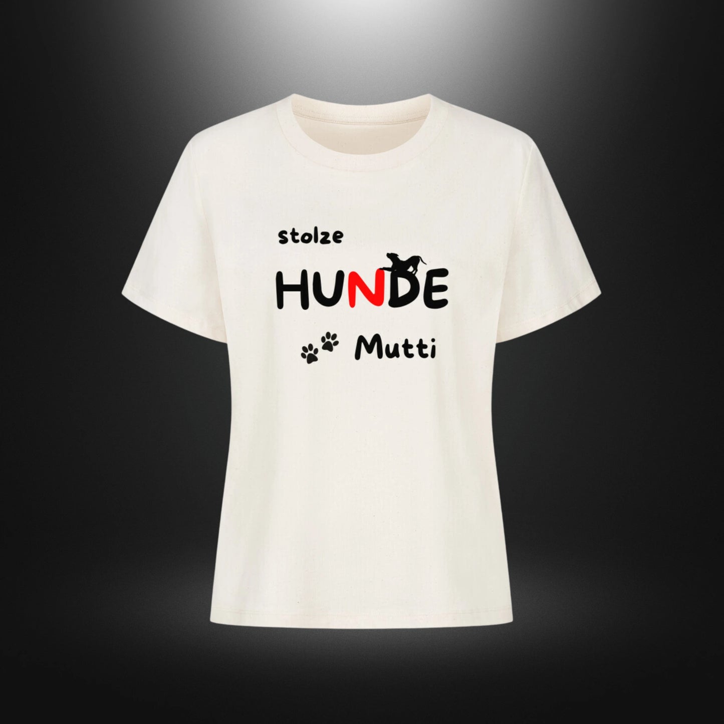 Premium Organic Shirt Women - stolze HUNDE Mutti