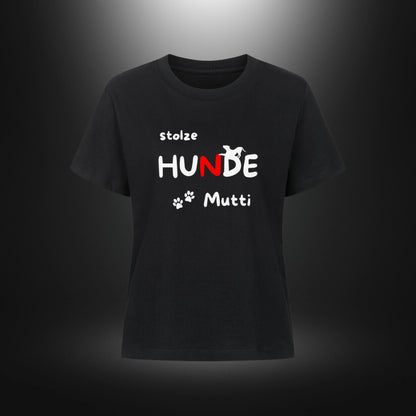 Premium Organic Shirt Women - stolze HUNDE Mutti